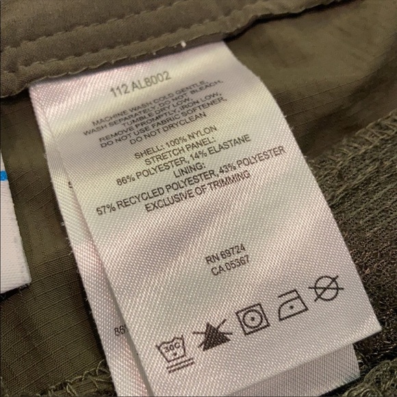 Columbia womens zip off hiking pants olive green - Picture 6 of 7